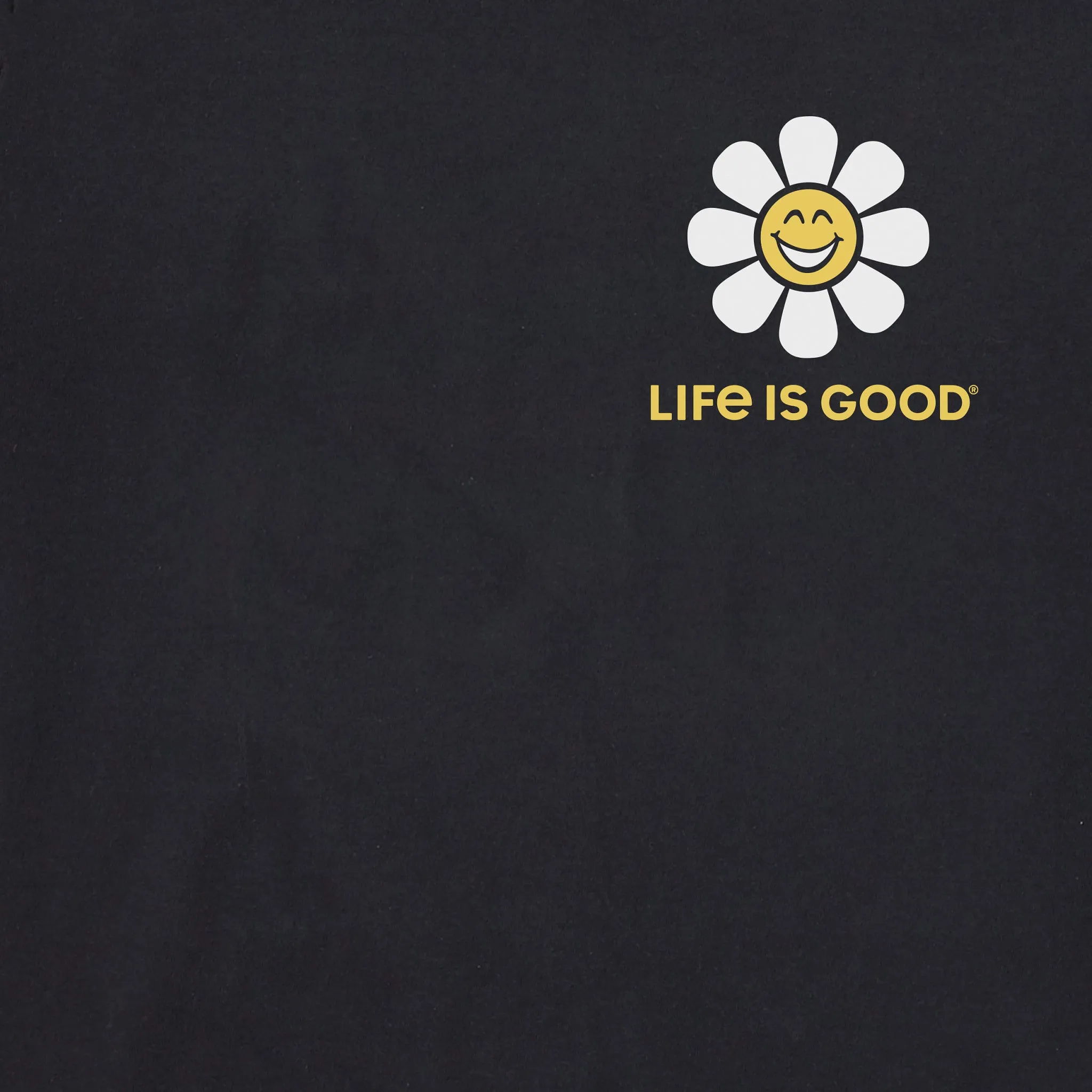 Women's Groovy Smile Daisies Short Sleeve Crusher Tee Life is Good