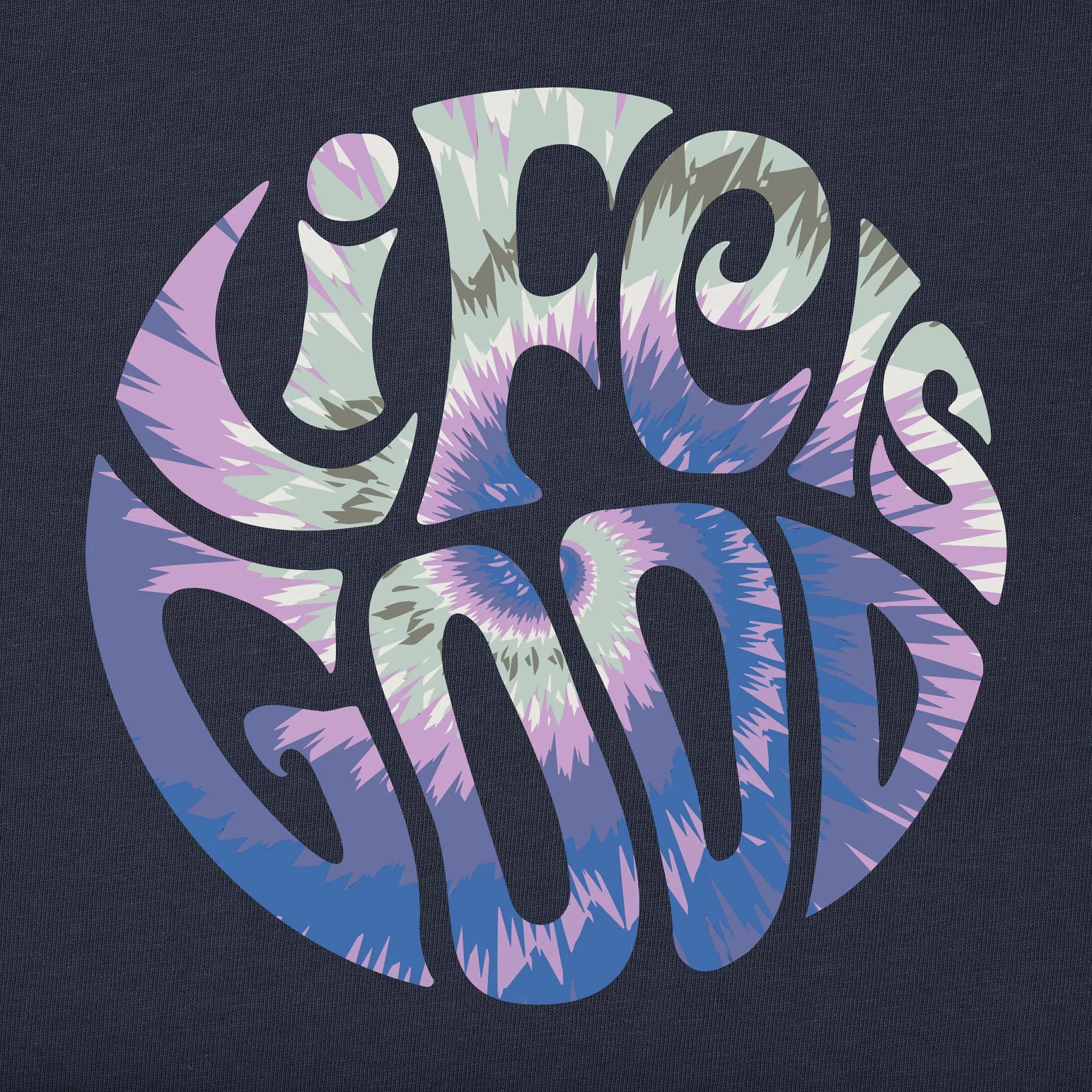 Women's Groovy Tie Dye LIG Crusher-FLEX Boxy Hoodie Life is Good