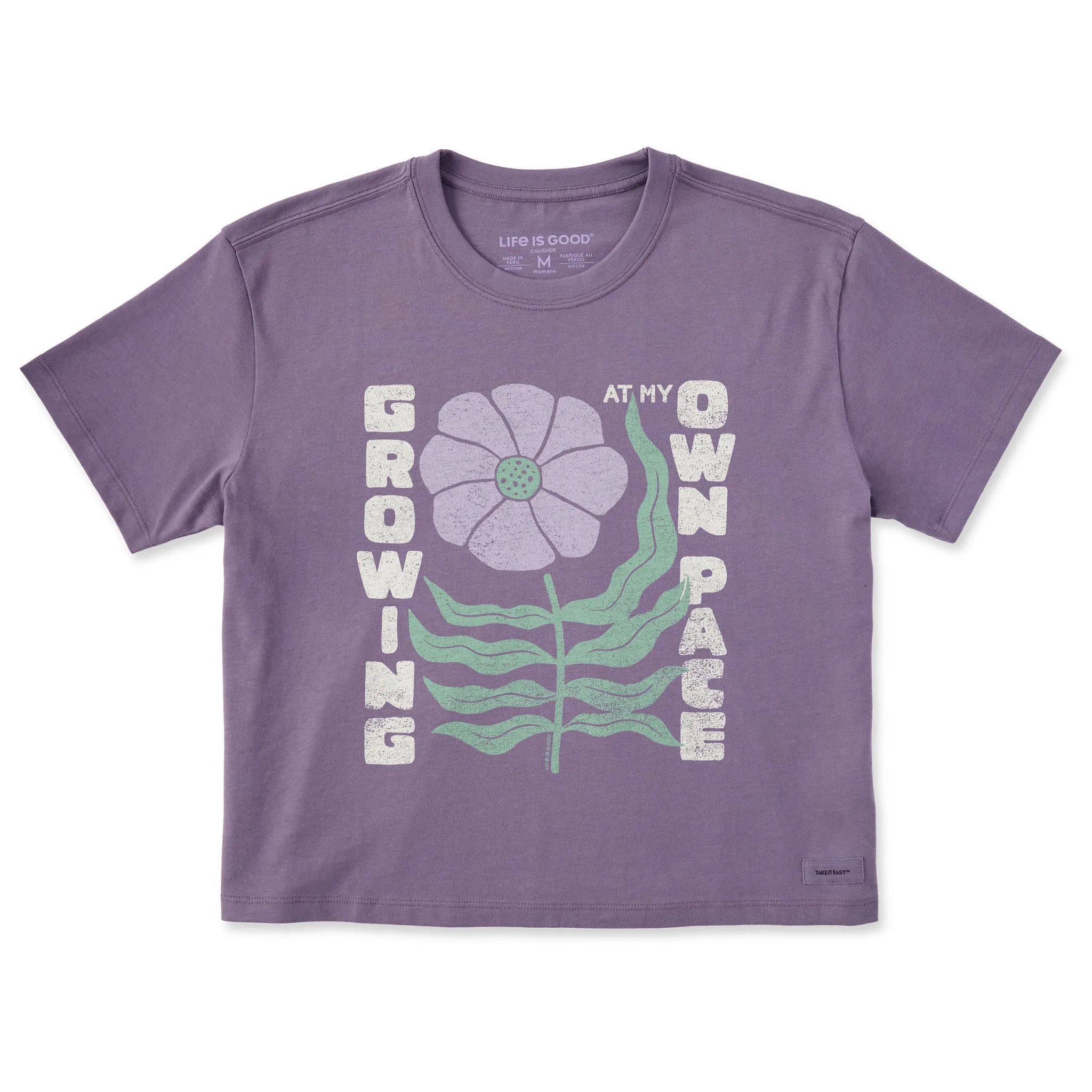 Women's Growing at my Own Pace Short Sleeve Crusher Boxy Tee Life is Good