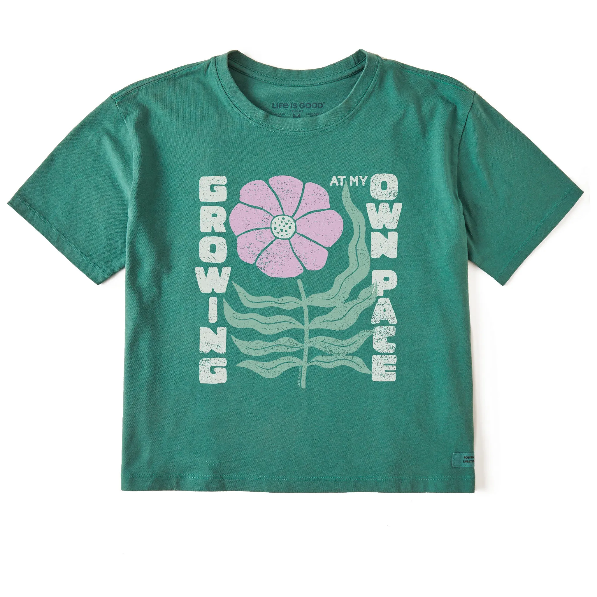 Women's Growing at my Own Pace Short Sleeve Crusher Boxy Tee Life is Good