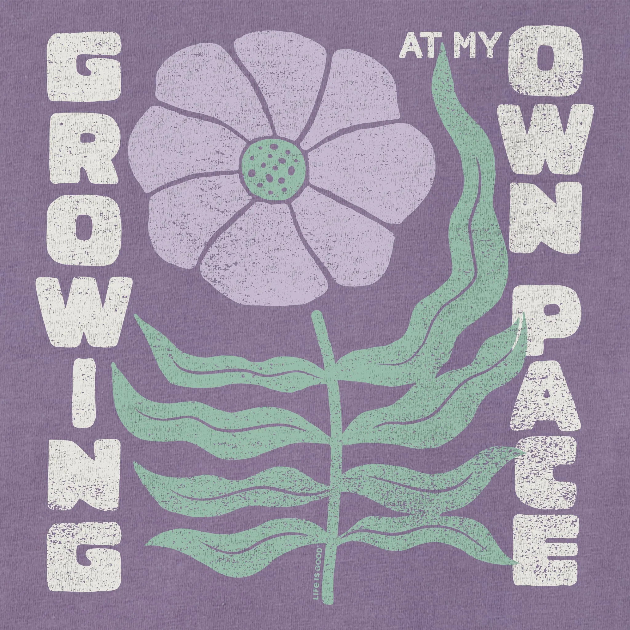 Women's Growing at my Own Pace Short Sleeve Crusher Boxy Tee Life is Good
