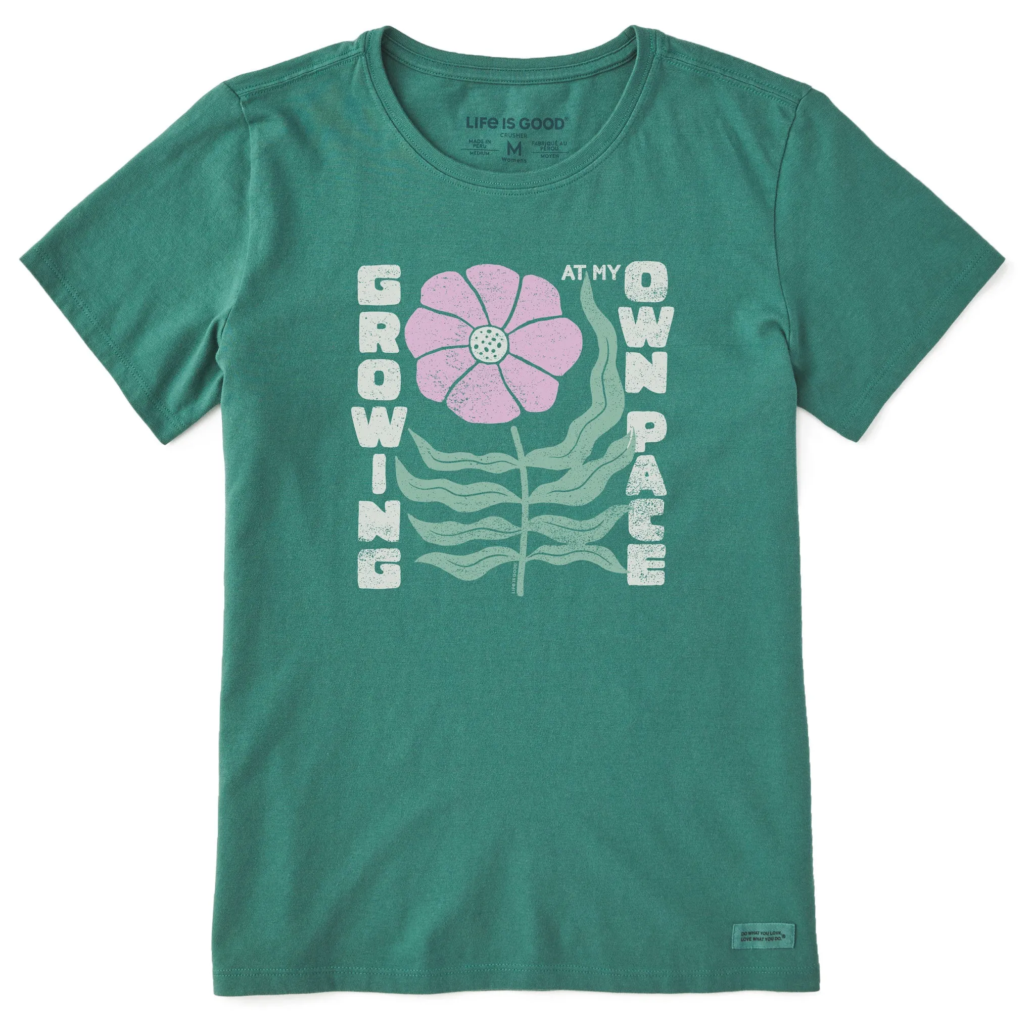 Women's Growing at my Own Pace Short Sleeve Crusher Tee Life is Good