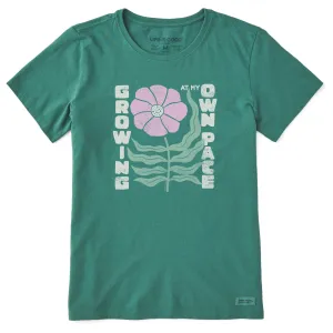 Women's Growing at my Own Pace Short Sleeve Crusher Tee Life is Good