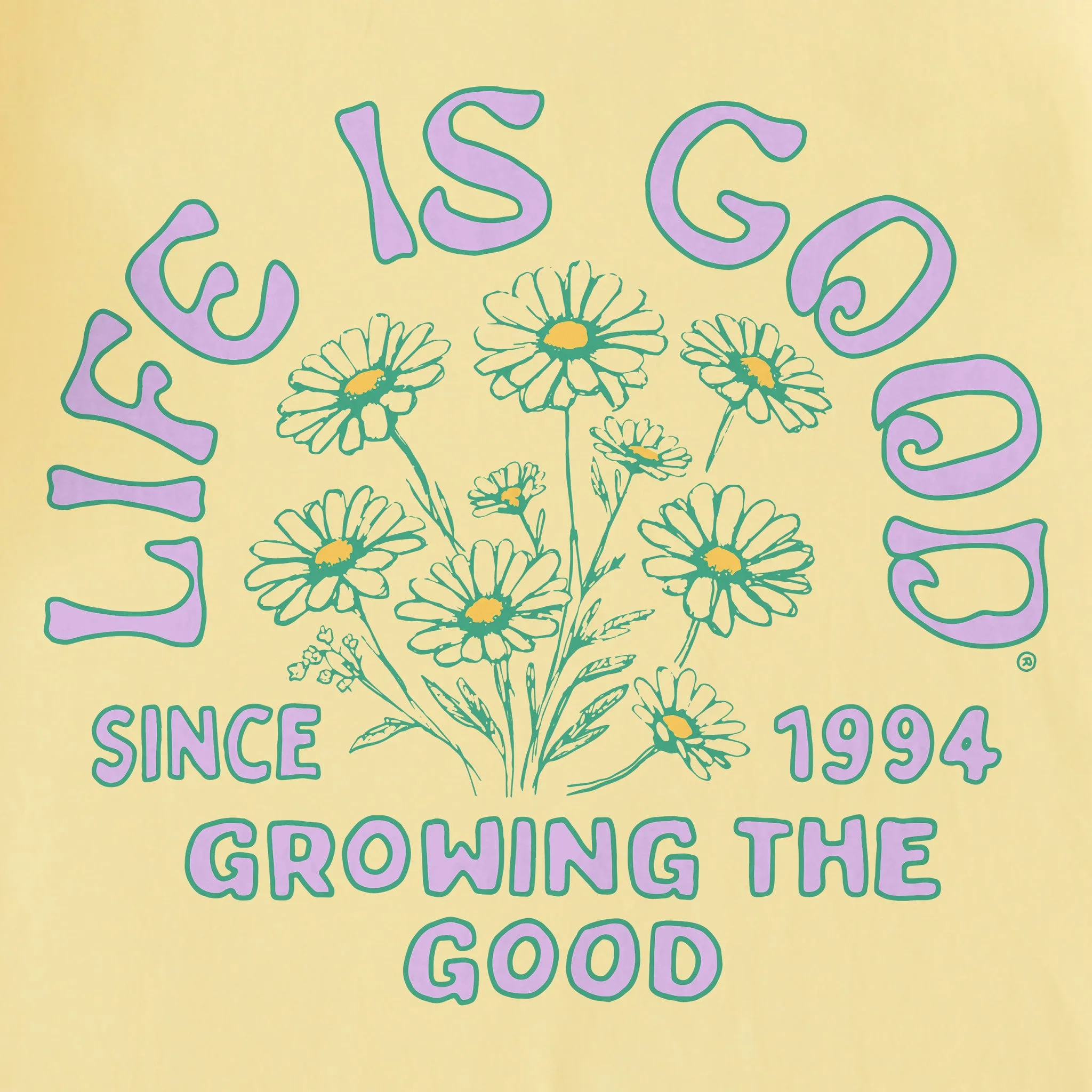 Women's Growing the Good Daisies Short Sleeve Crusher-LITE Tee Life is Good