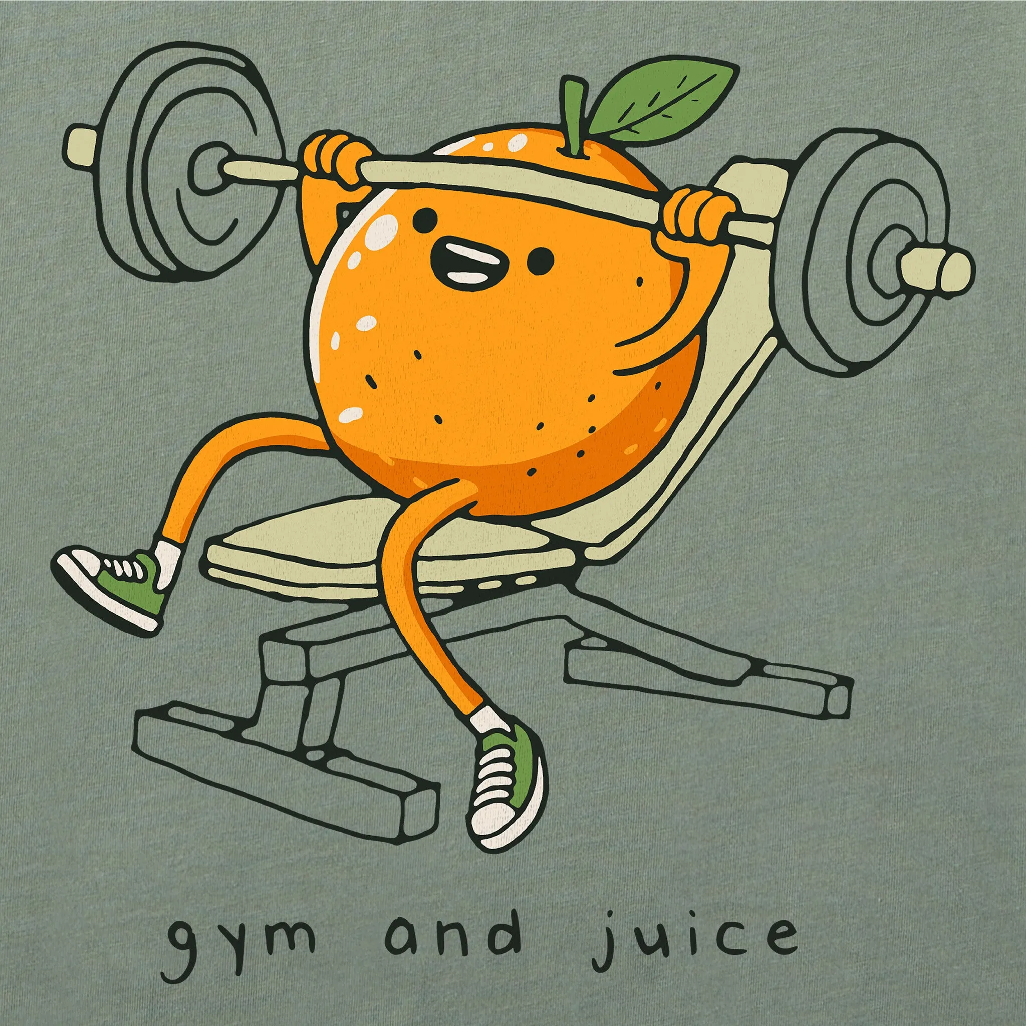Women's Gym & Juice Short Sleeve Crusher Boxy Tee Life is Good