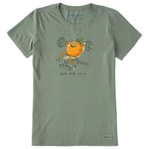 Women's Gym & Juice Short Sleeve Crusher Tee Life is Good