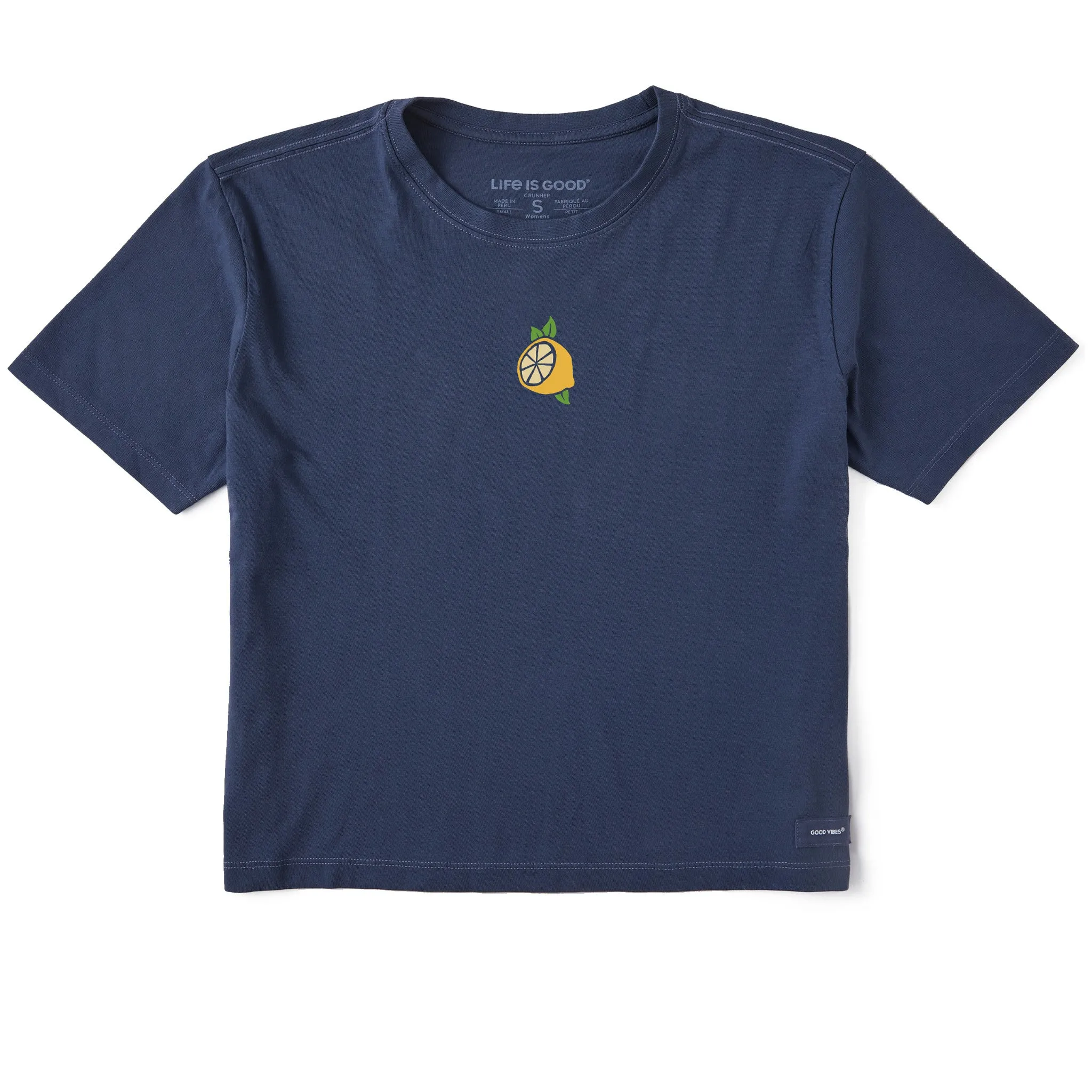 Women's Half a Lemon Mini Short Sleeve Crusher Boxy Tee Life is Good