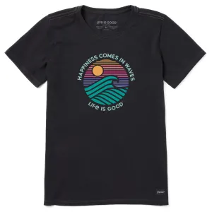 Women's Happiness Sunset Waves Short Sleeve Crusher-LITE Tee Life is Good