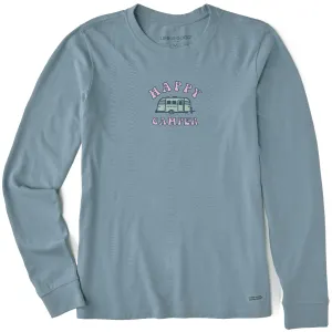 Women's Happy Camper Long Sleeve Crusher Tee Life is Good
