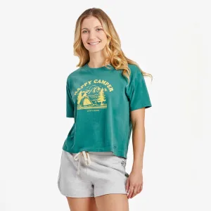 Women's Happy Camper Short Sleeve Crusher Boxy Tee Life is Good