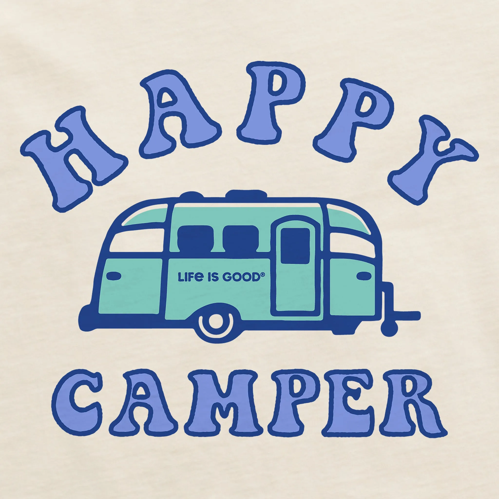 Women's Happy Camper Short Sleeve Crusher Boxy Tee Life is Good