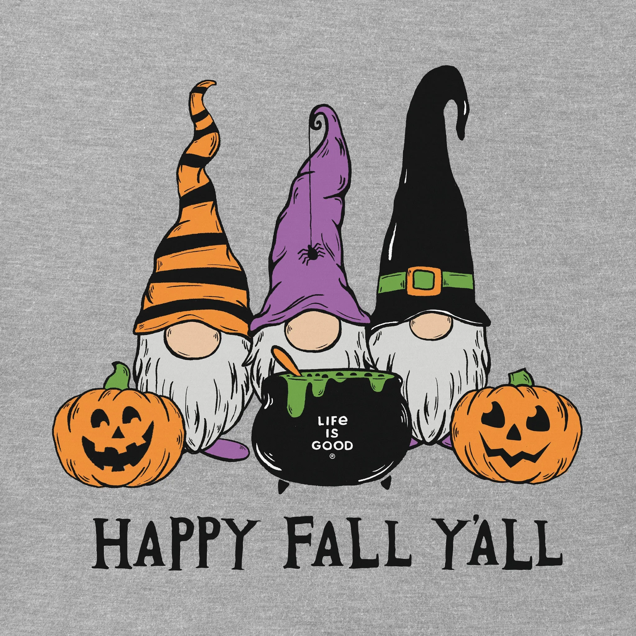 Women's Happy Fall Y'all Short Sleeve Crusher Tee Life is Good