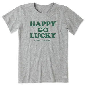 Women's Happy Go Lucky Irish Short Sleeve Crusher Tee Life is Good