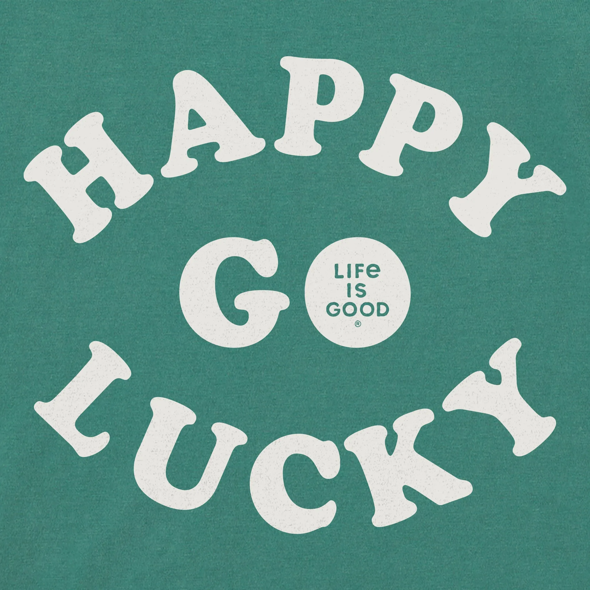 Women's Happy Go Lucky Short Sleeve Crusher Boxy Tee Life is Good