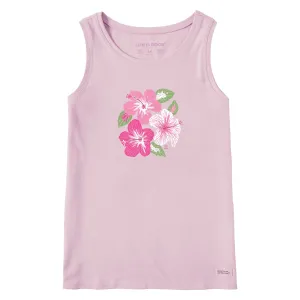 Women's Happy Hibiscus Crusher Tank Life is Good