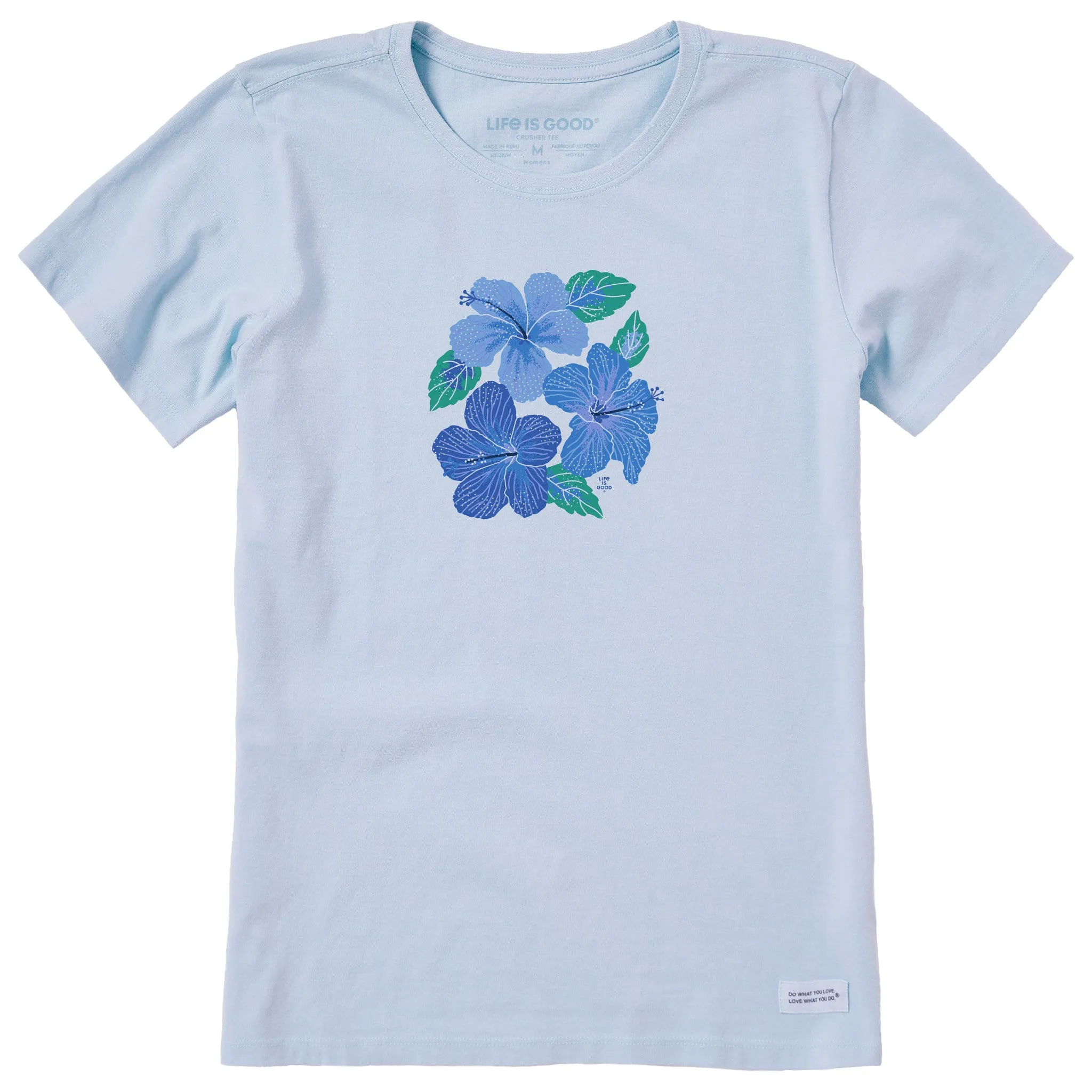 Women's Happy Hibiscus Short Sleeve Tee Life is Good