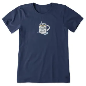 Women's Happy Hour Mug Short Sleeve Crusher Tee Life is Good