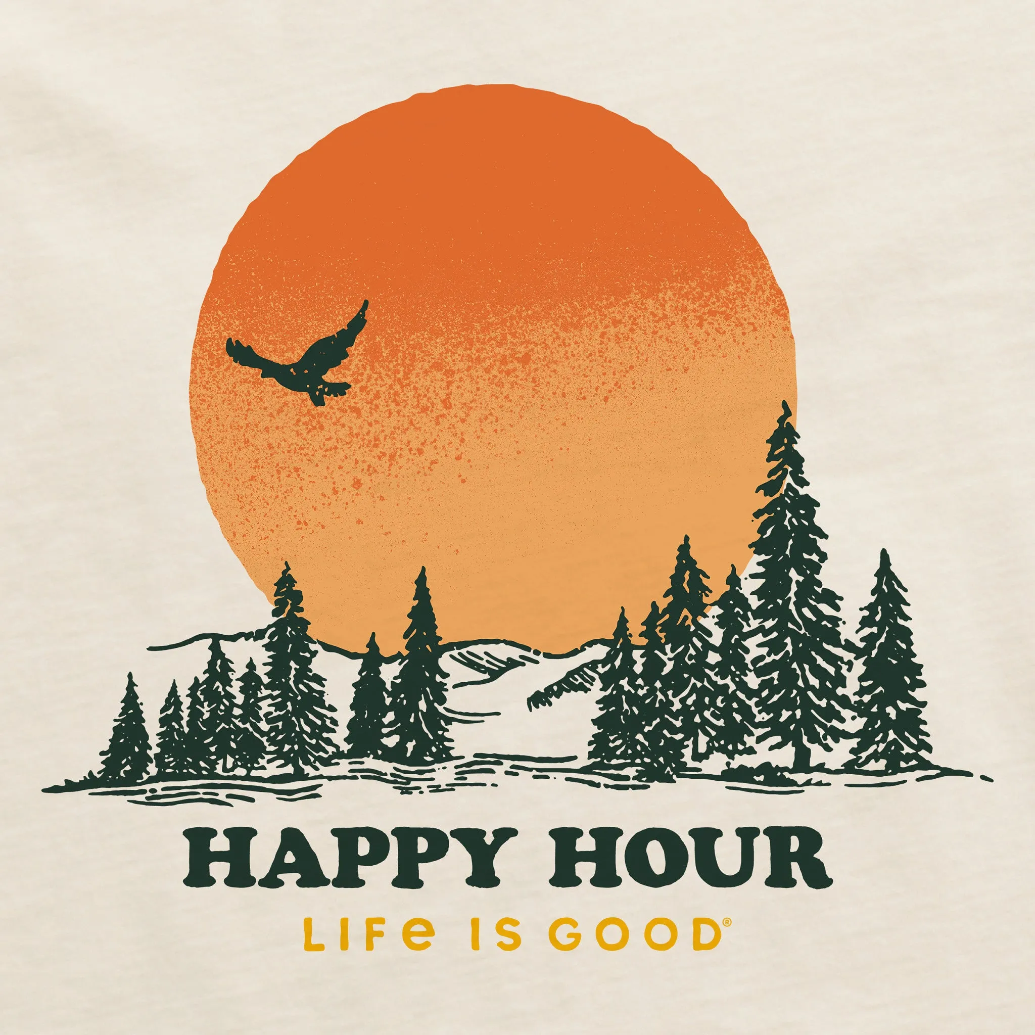 Women's Happy Hour Sunset Short Sleeve Crusher Tee Life is Good
