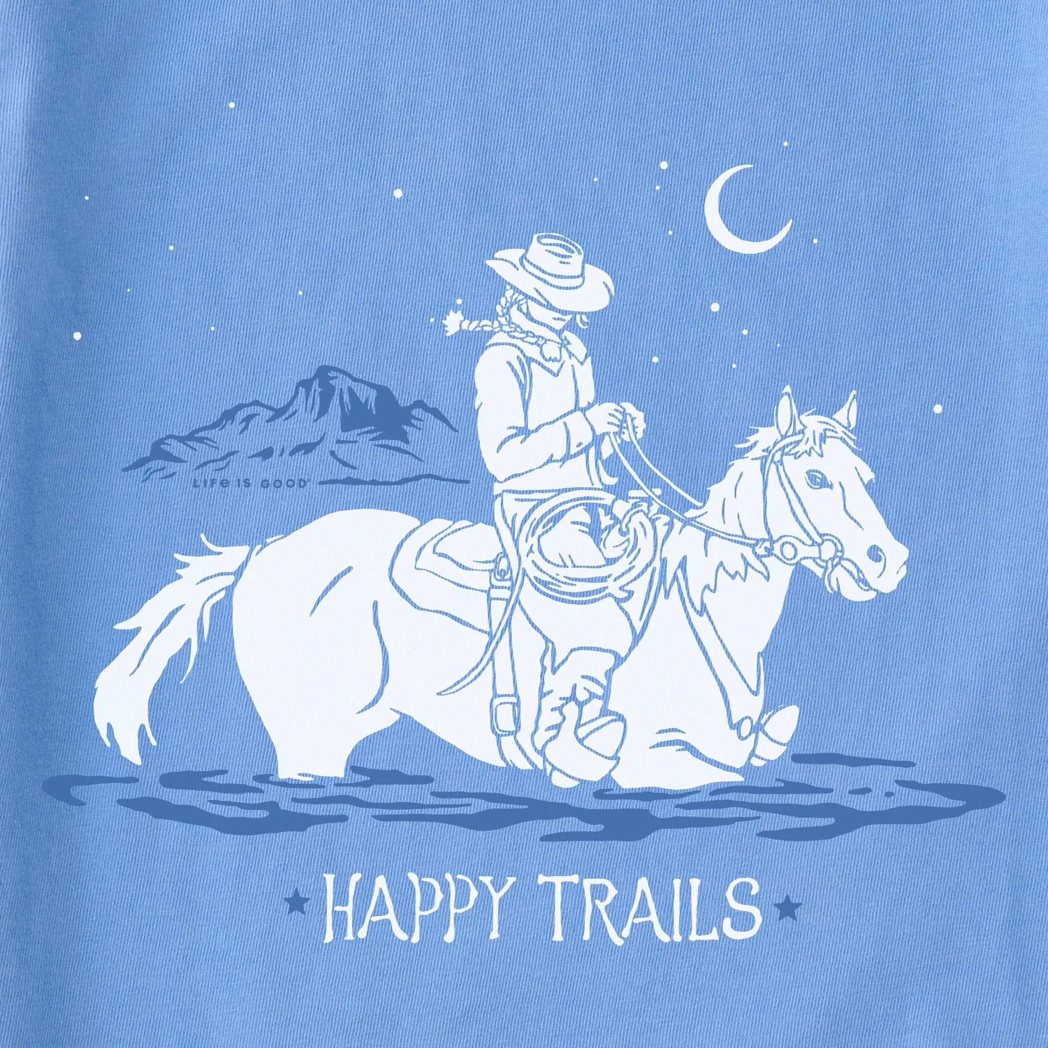 Women's Happy Trails Cowgirl Short Sleeve Tee Life is Good