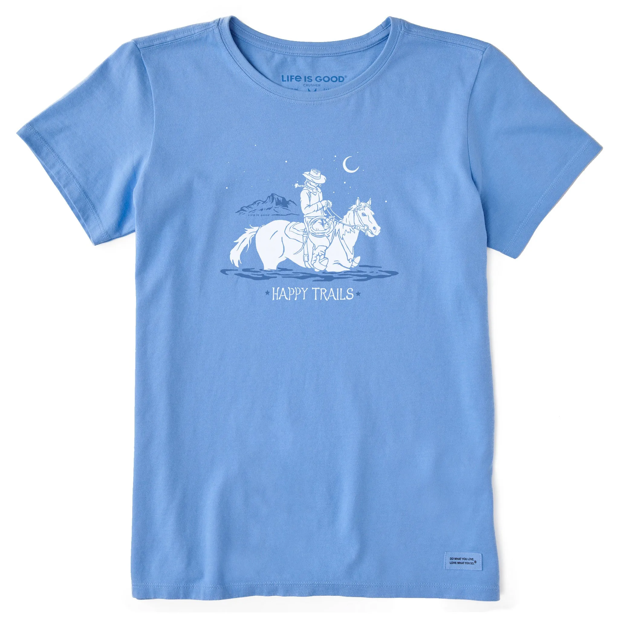 Women's Happy Trails Cowgirl Short Sleeve Tee Life is Good