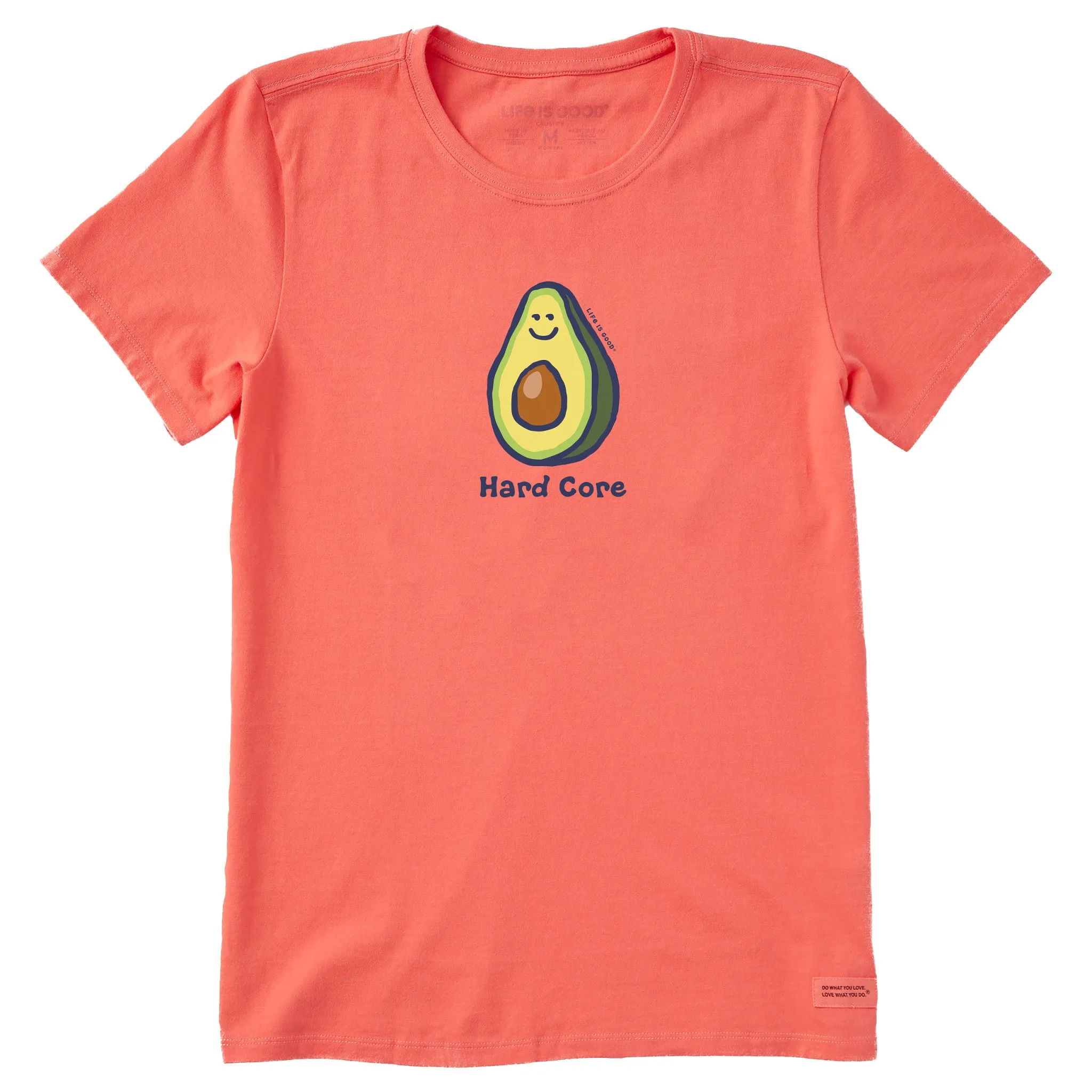 Women's Hard Core Avocado Short Sleeve Tee Life is Good