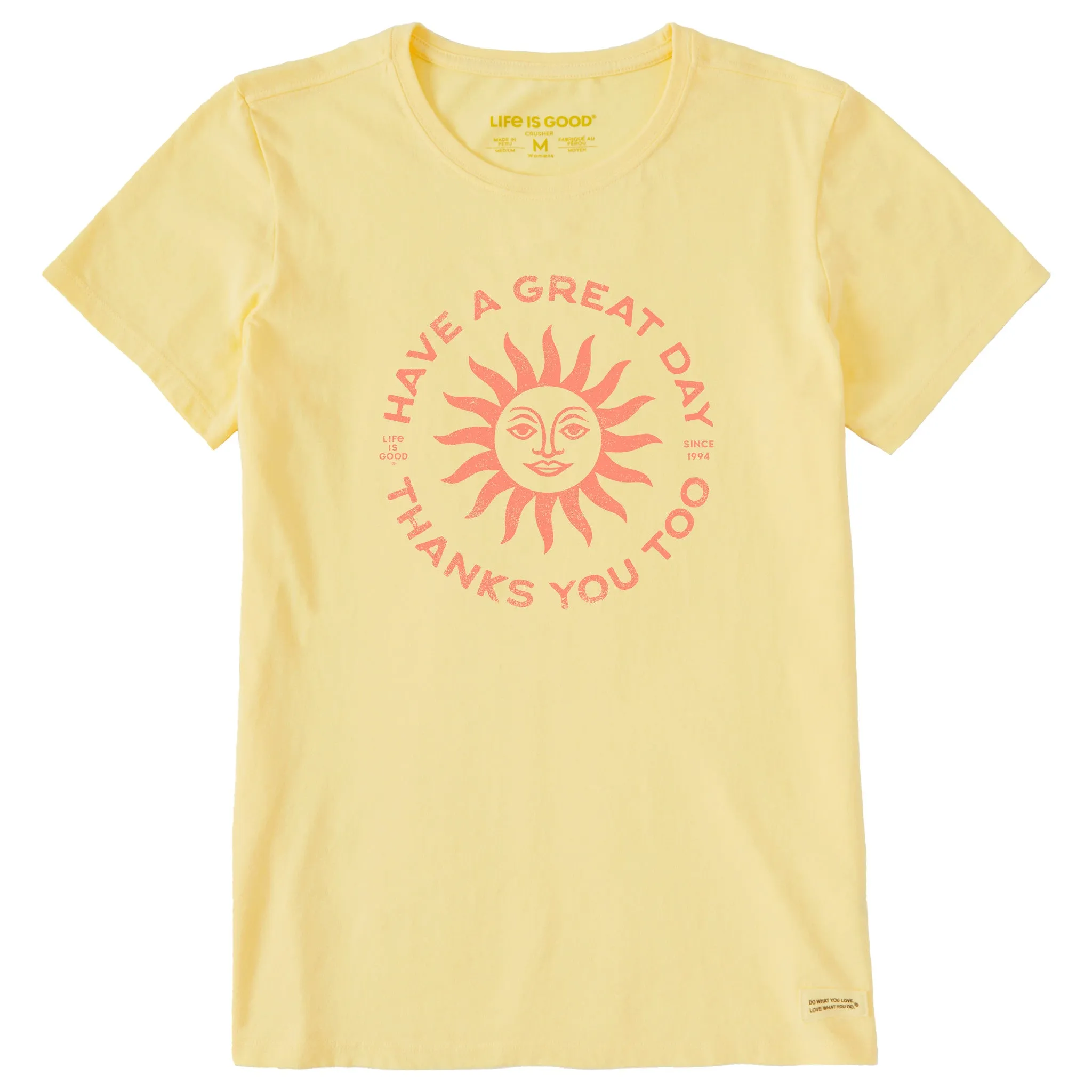 Women's Have a Great Day Sun Short Sleeve Tee Life is Good