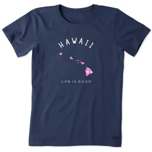 Women's Hawaii Daisies Short Sleeve Crusher Tee Life is Good
