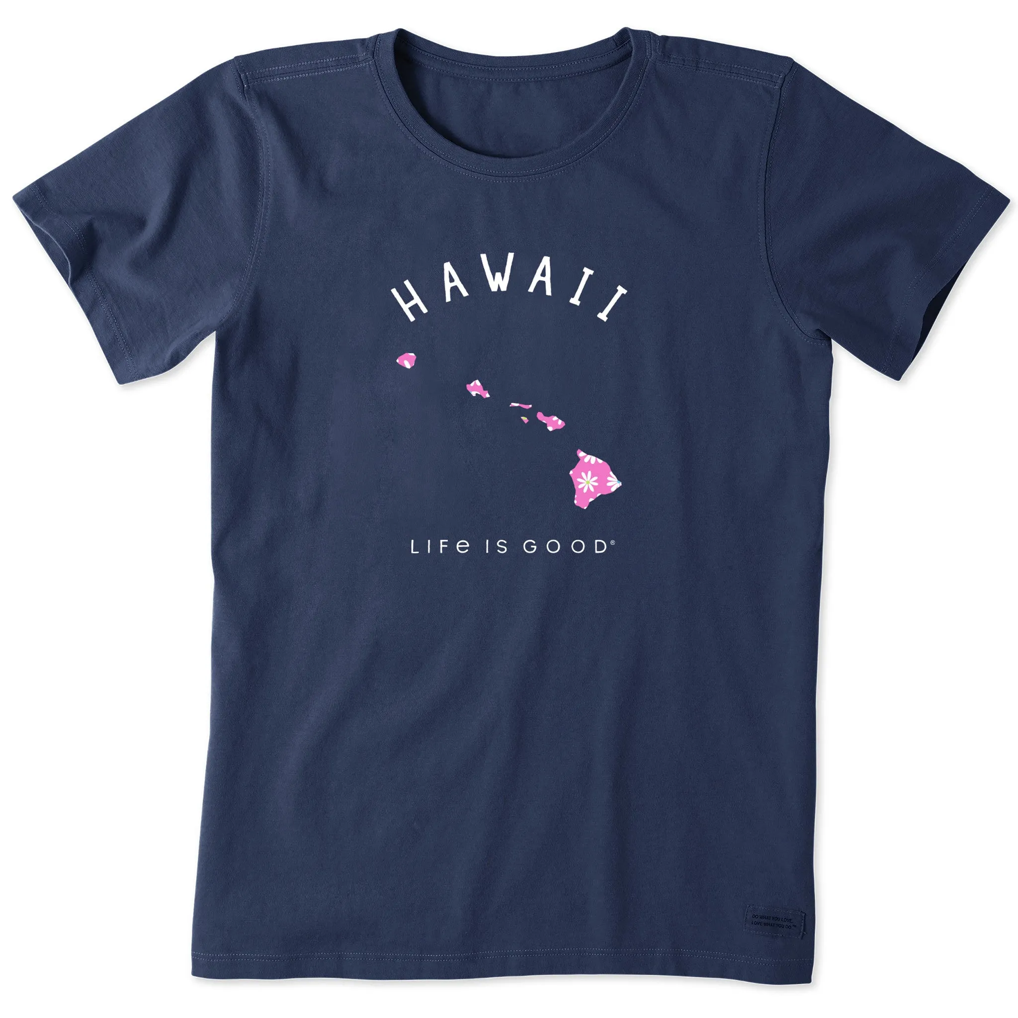 Women's Hawaii Daisies Short Sleeve Crusher Tee Life is Good