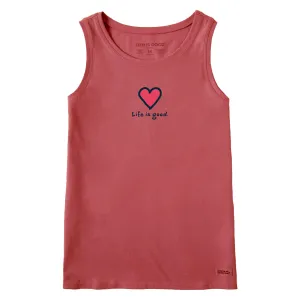 Women's Heart Crusher Tank Life is Good