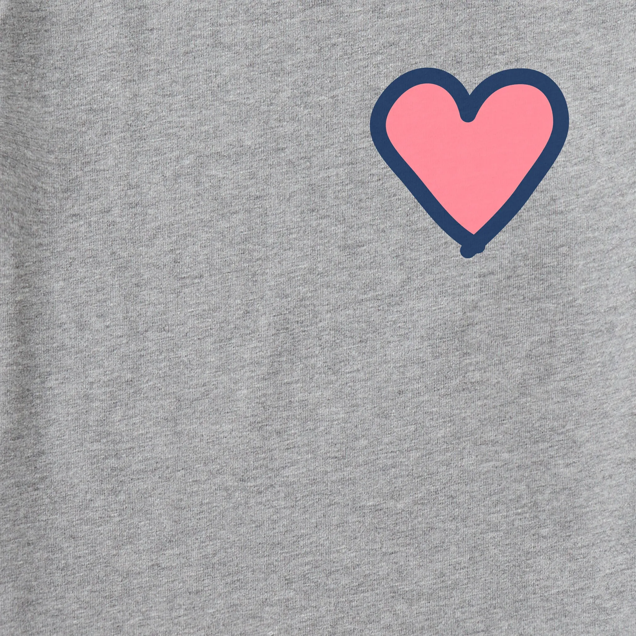 Women's Heart Simple Short Sleeve Crusher Tee Life is Good