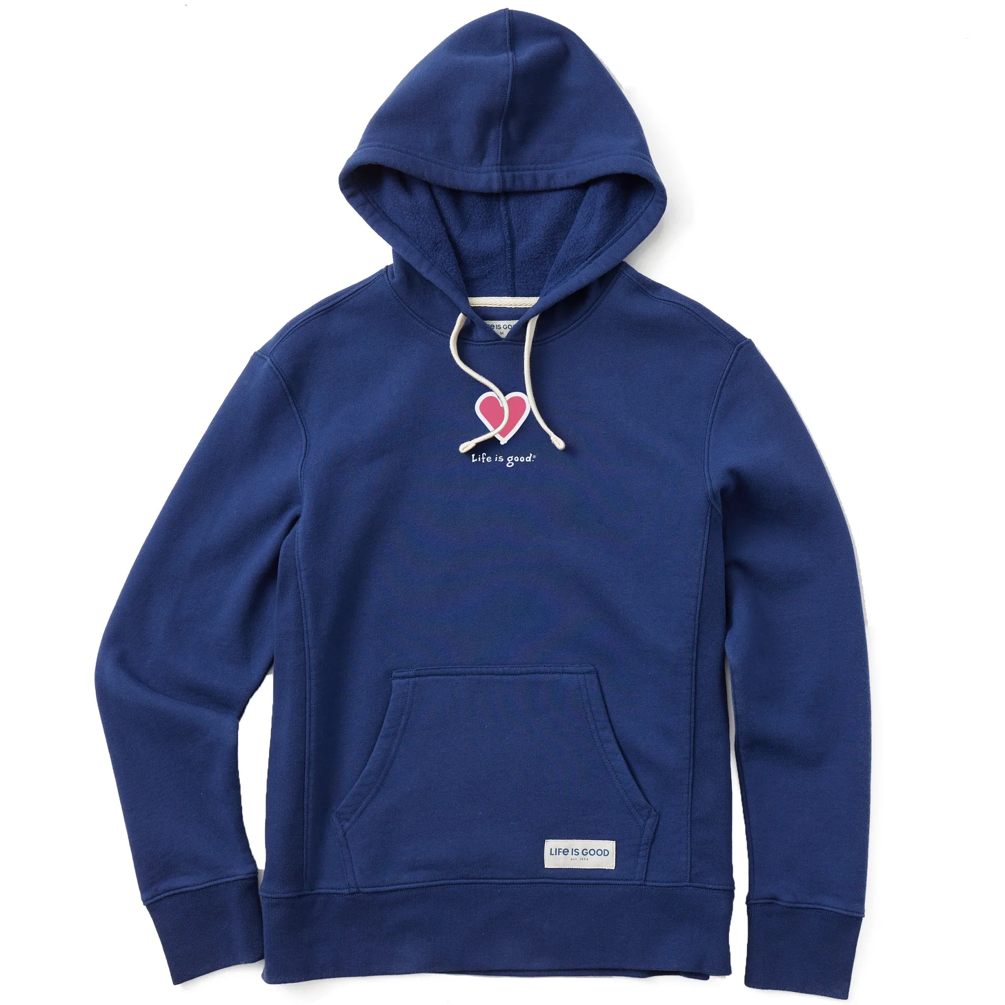 Women's Heart Simply True Fleece Hoodie Life is Good