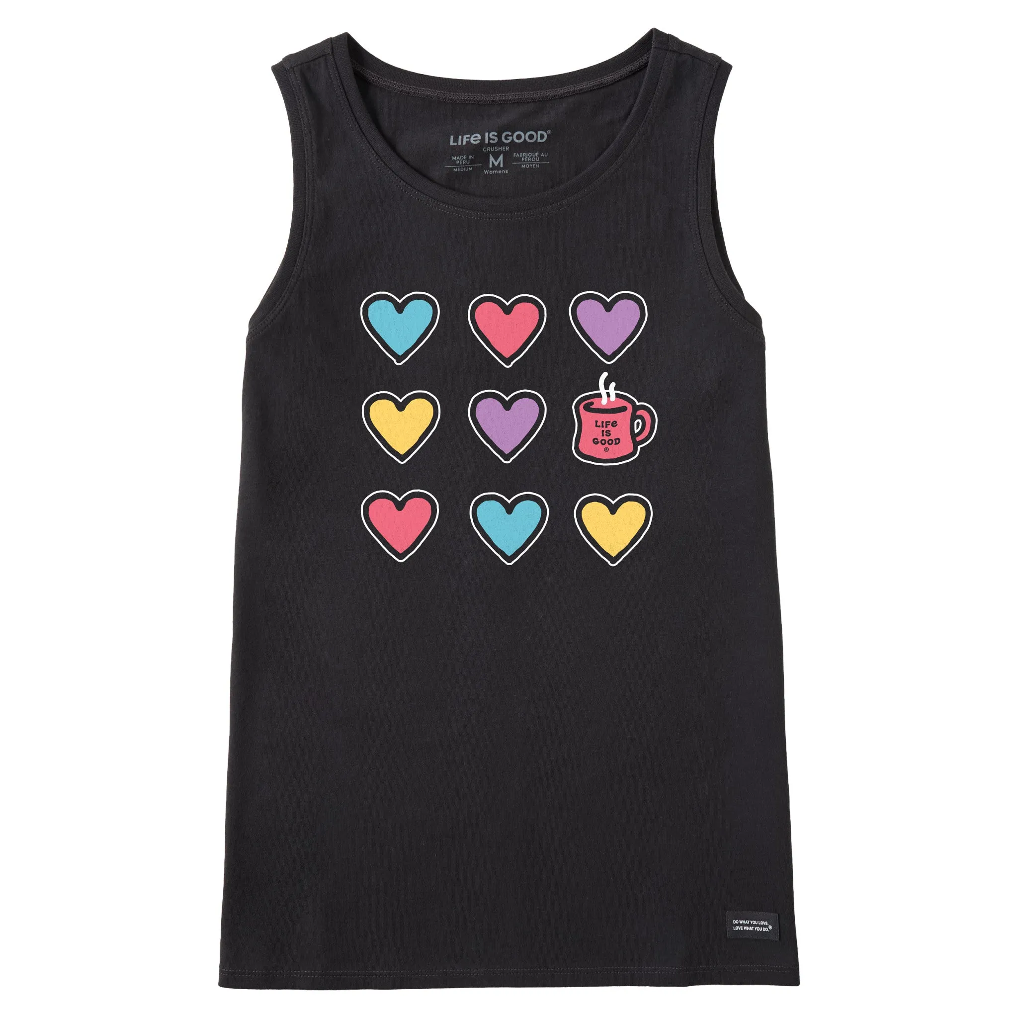 Women's Hearts and a Mug Crusher Tank Life is Good