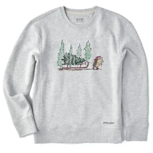 Women's Hedgehog Sled Simply True Crew Life is Good