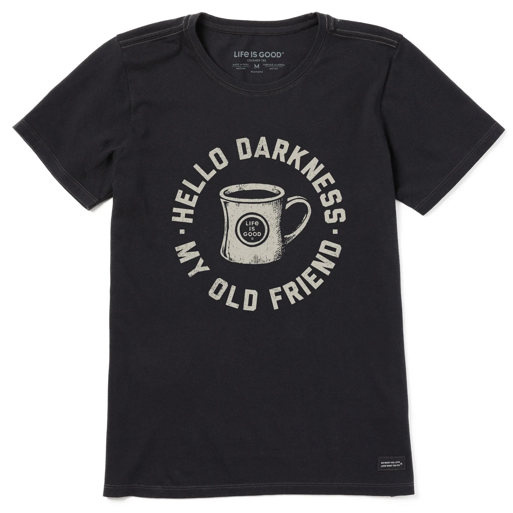 Women's Hello Darkness My Old Friend Short Sleeve Tee Life is Good