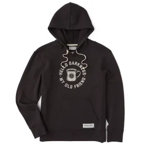 Women's Hello Darkness My Old Friend Simply True Fleece Hoodie Life is Good