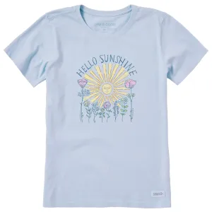 Women's Hello Sunshine Sun & Flowrs Short Sleeve Crusher Tee Life is Good