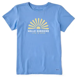 Women's Hello Sunshine Sun Short Sleeve Crusher Tee Life is Good