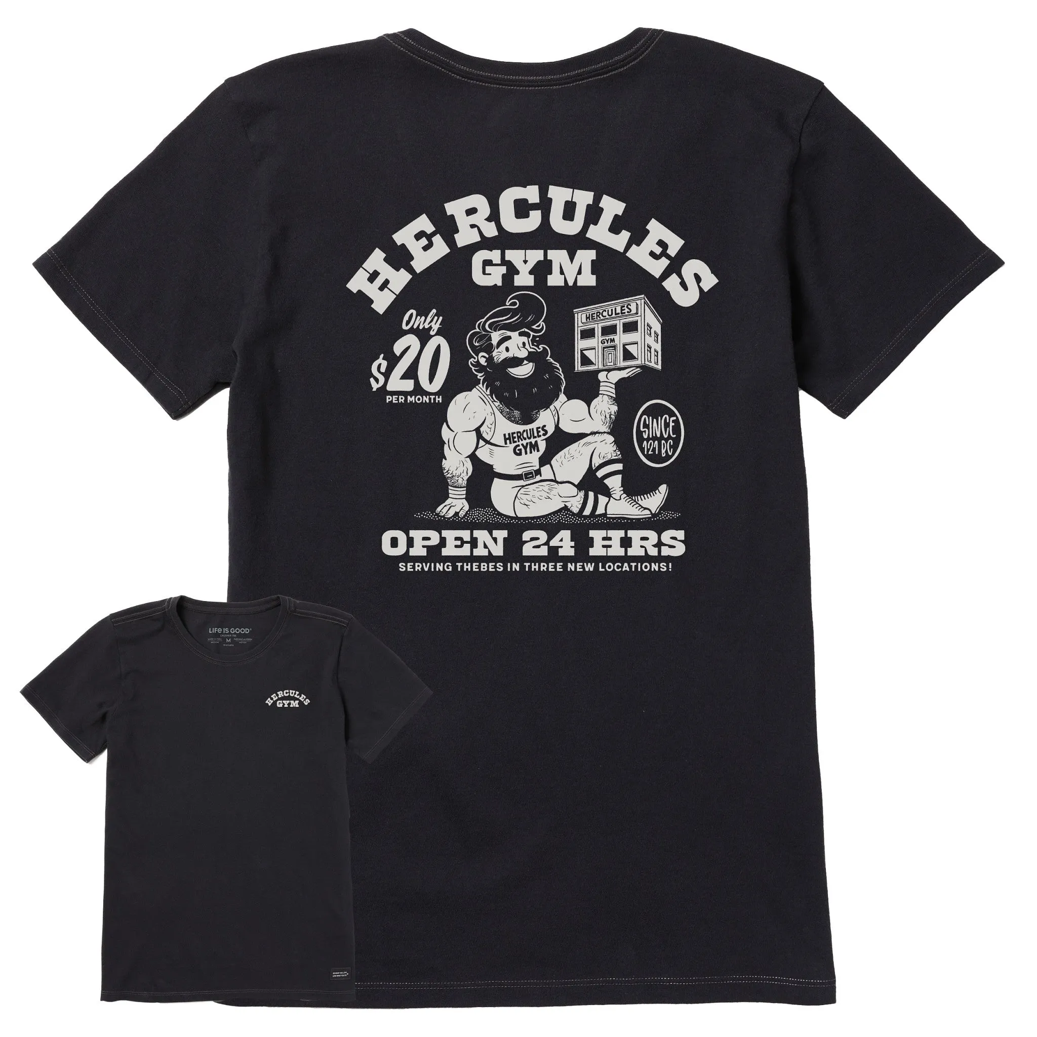 Women's Hercules Gym Short Sleeve Crusher Tee Life is Good