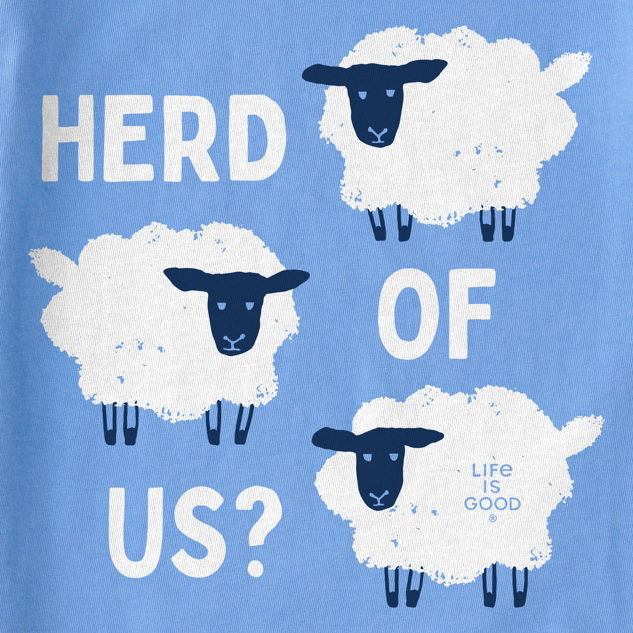 Women's Herd of Us Sheep Short Sleeve Crusher Boxy Tee Life is Good