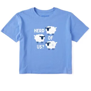 Women's Herd of Us Sheep Short Sleeve Crusher Boxy Tee Life is Good