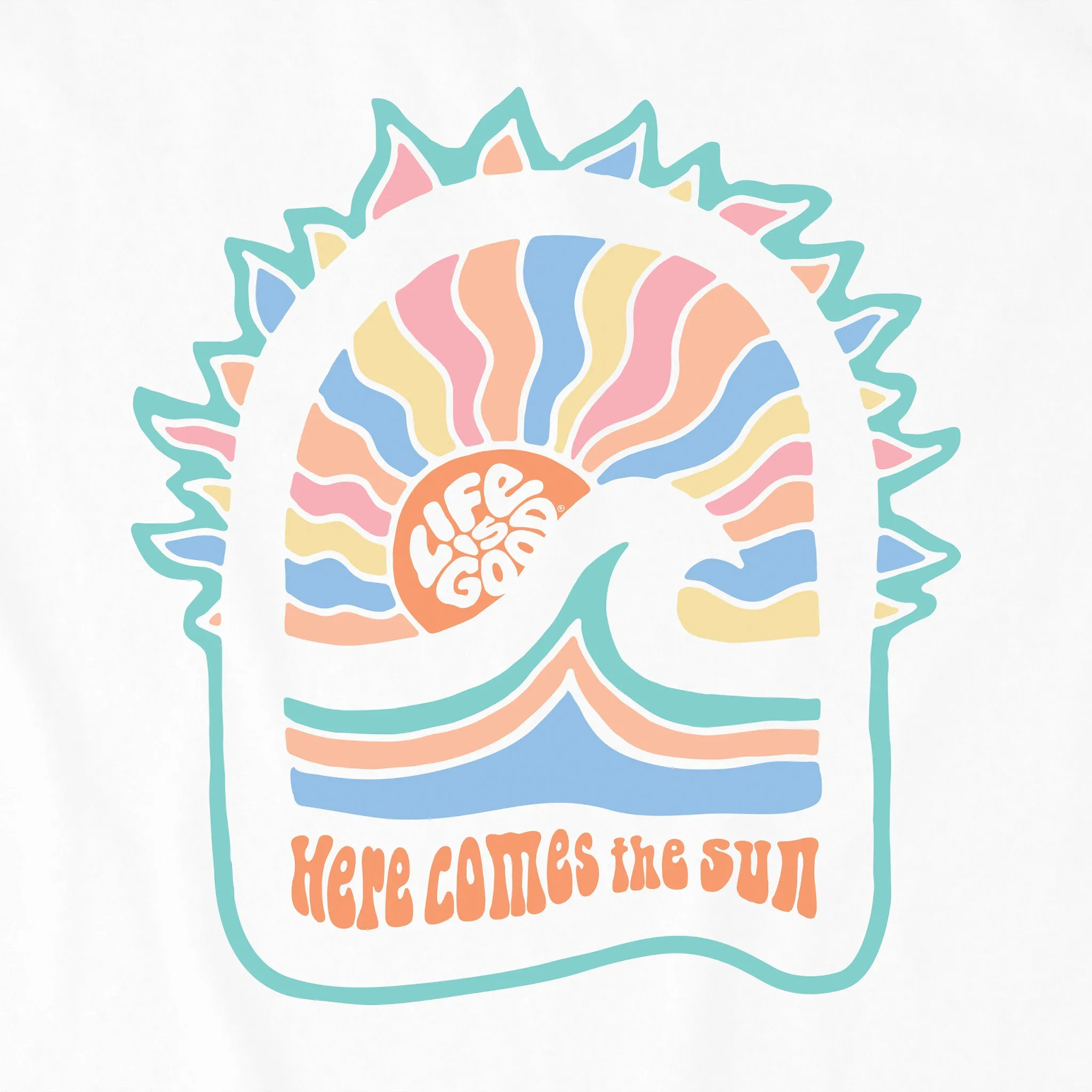 Women's Here Comes Sunshine Simply True Crew Life is Good