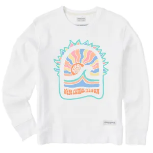 Women's Here Comes Sunshine Simply True Crew Life is Good