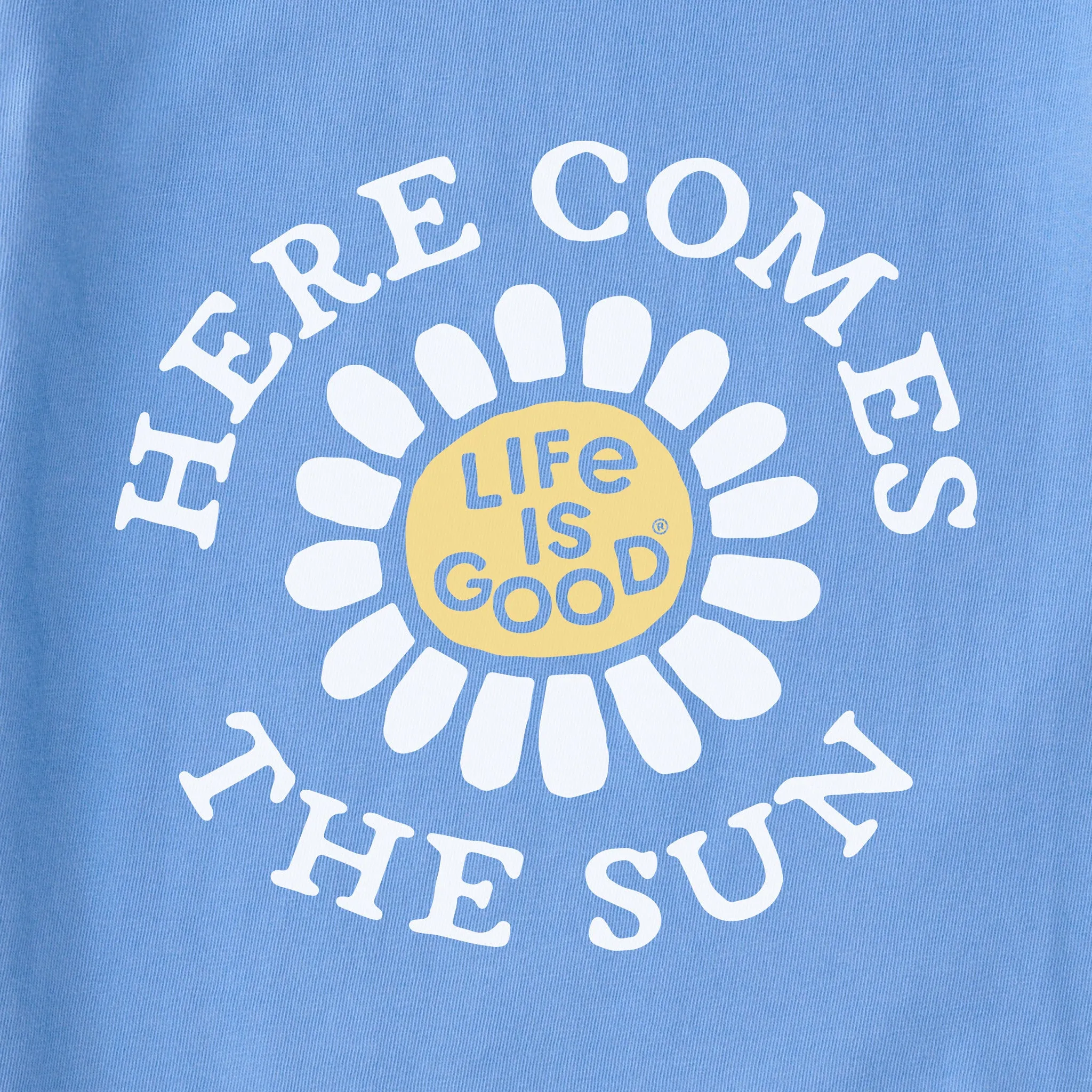 Women's Here Comes the Sun Flower Crusher Tank Life is Good