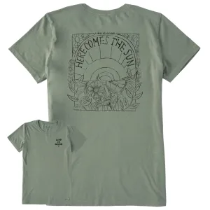 Women's Here Comes The Sun Hippie 1-Color Short Sleeve Tee Life is Good