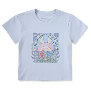 Women's Here Comes The Sun Hippie Crusher-LITE Shrunken Tee Life is Good