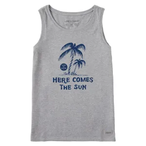 Women's Here Comes the Sun Palms Crusher Tank Life is Good
