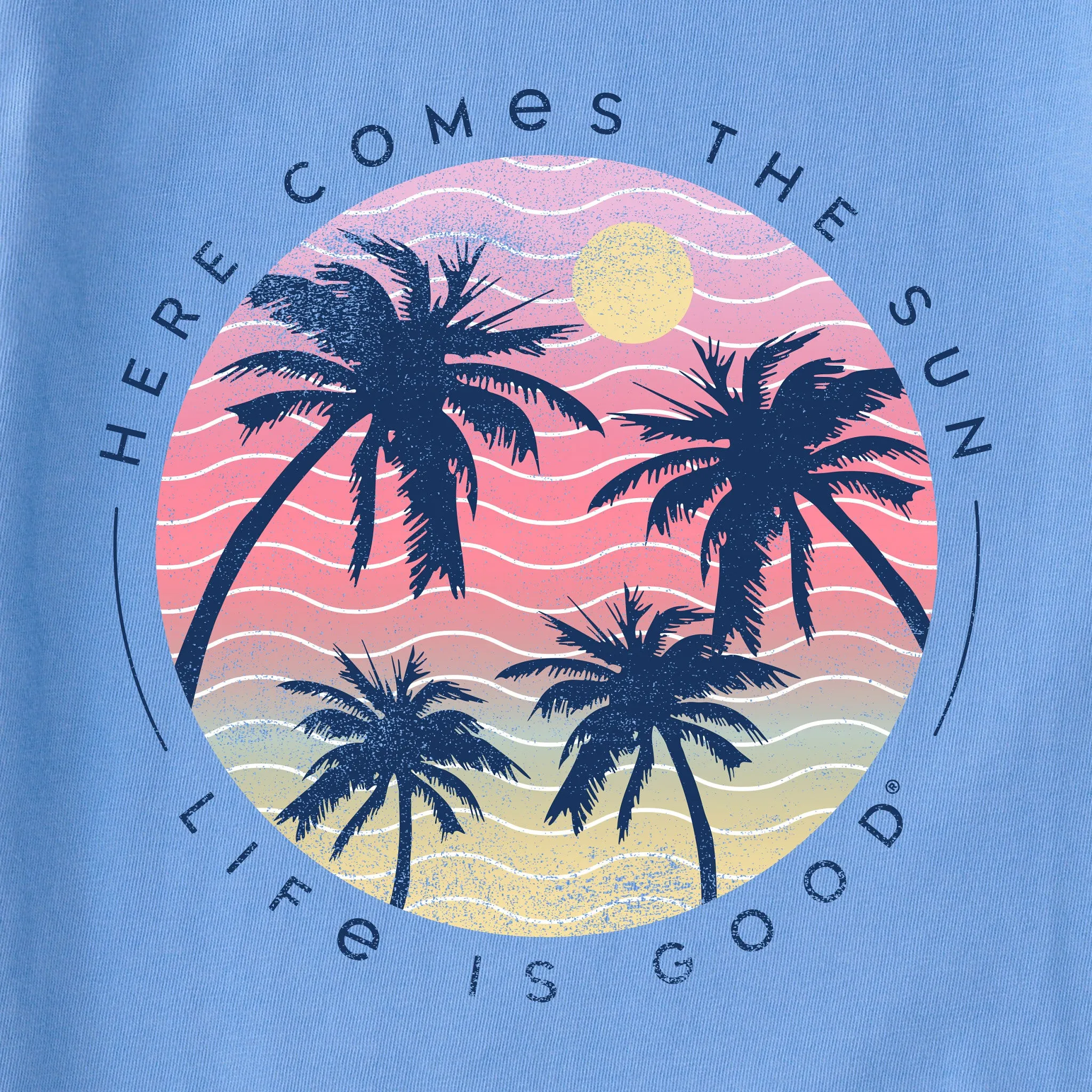 Women's Here Comes the Sun Palms Short Sleeve Tee Life is Good