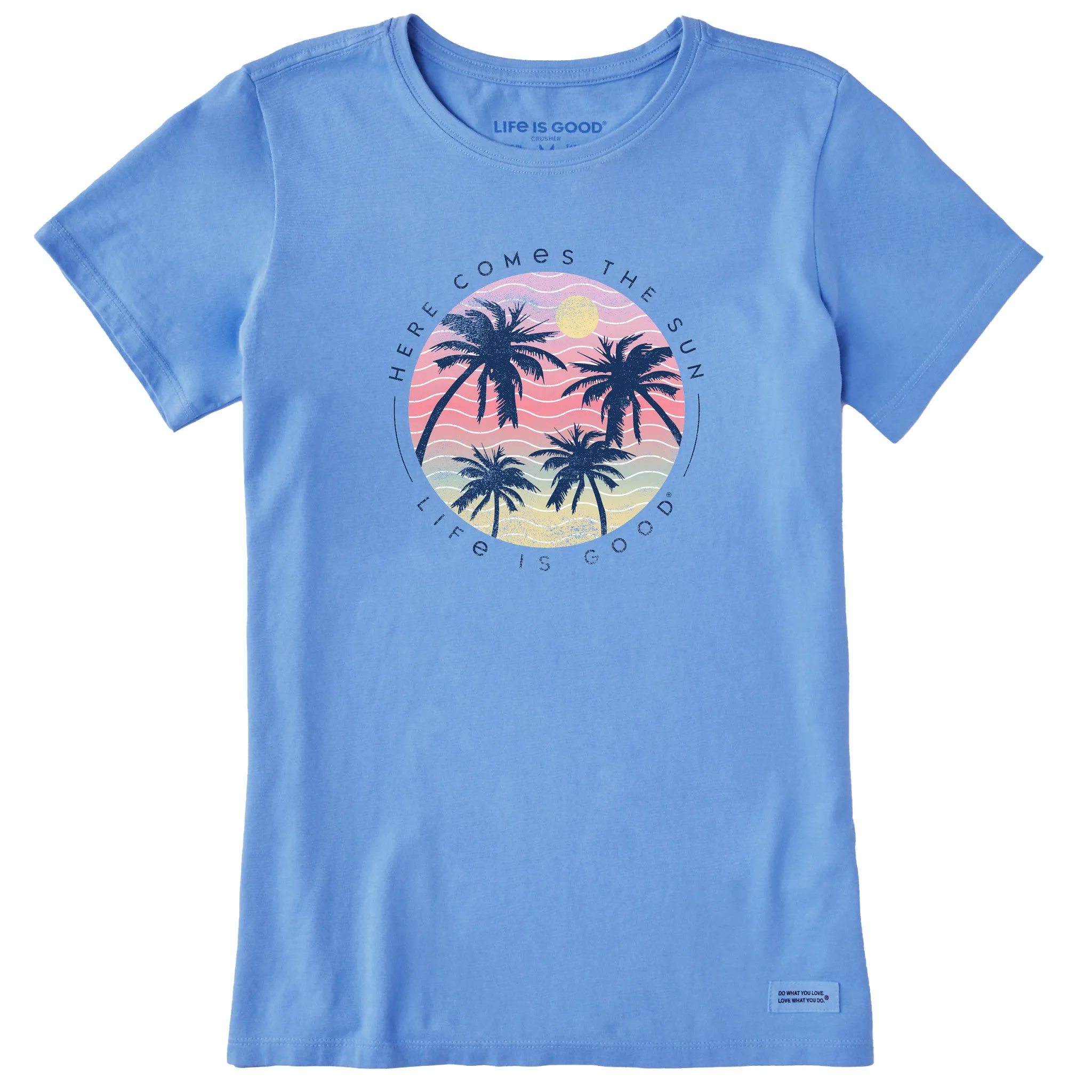 Women's Here Comes the Sun Palms Short Sleeve Tee Life is Good