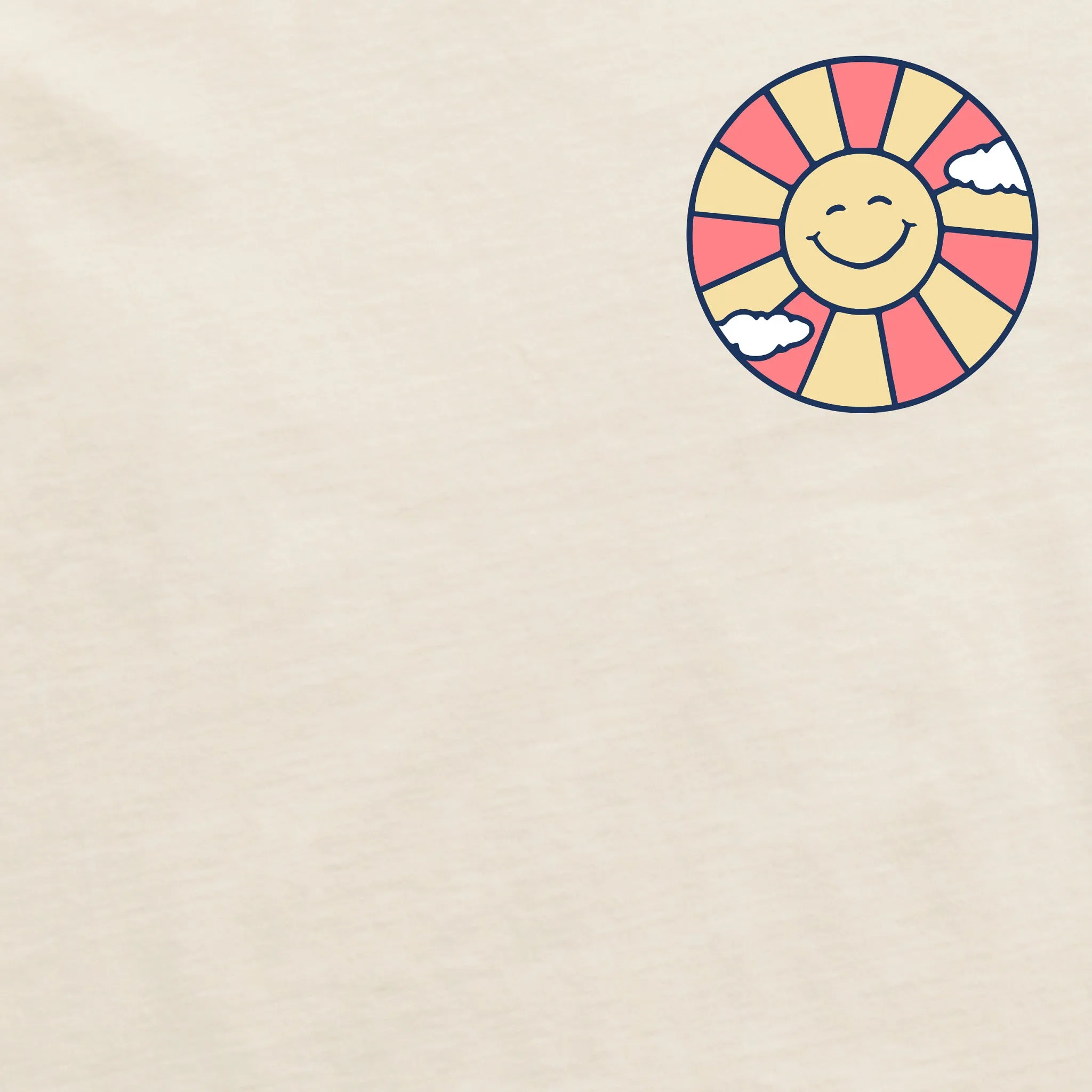 Women's Here Comes the Sun Retro Crusher-FLEX Boxy Hoodie Life is Good