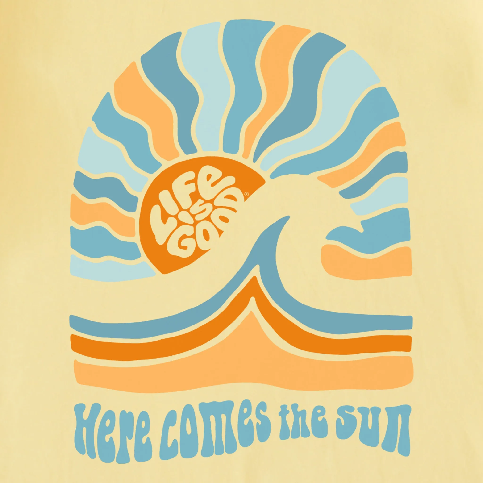 Women's Here Comes The Sunshine Arch Short Sleeve Tee Life is Good